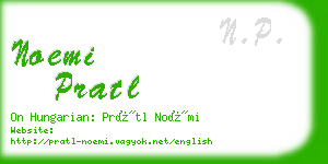 noemi pratl business card